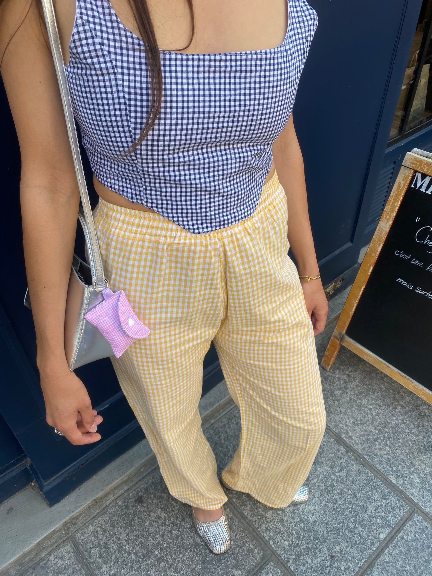Mini-Pochette / Housse d’AirPods en tissu vintage