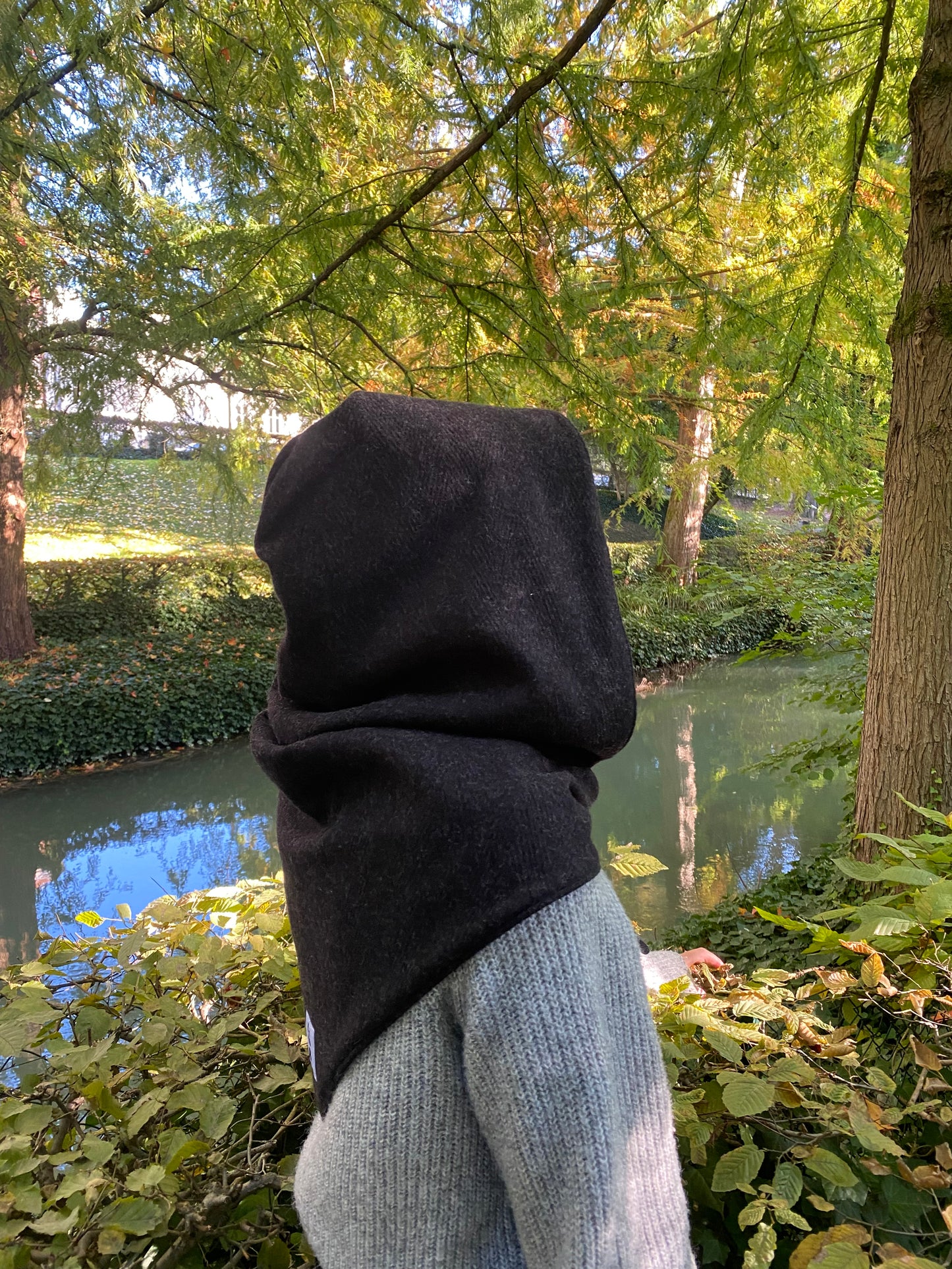 Chaperon noir et gris