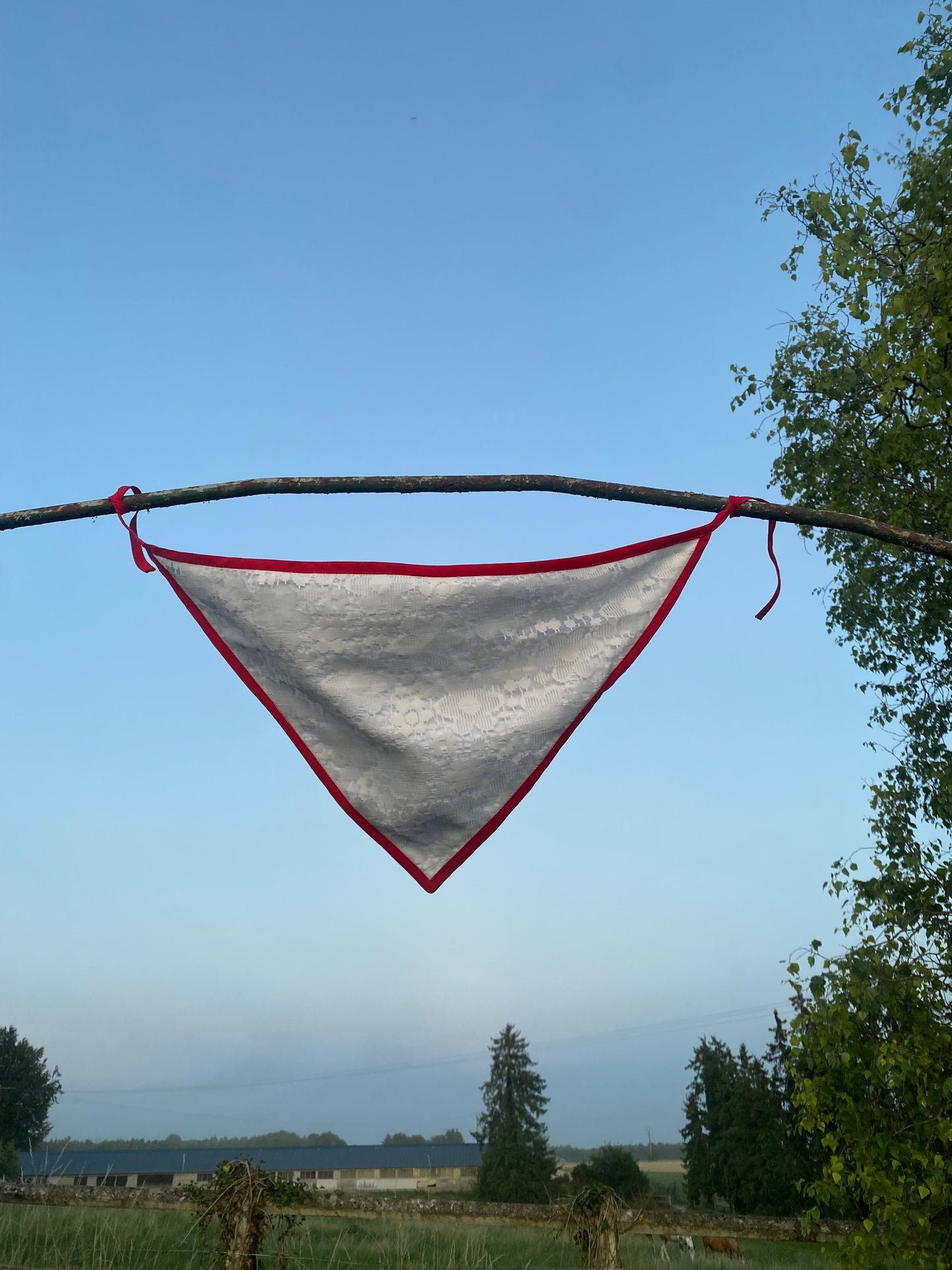 Bandana en dentelle pour les cheveux