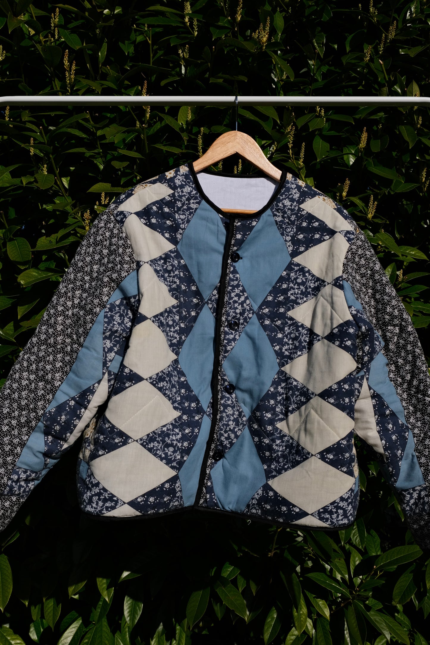 Veste patchwork soleil/lune