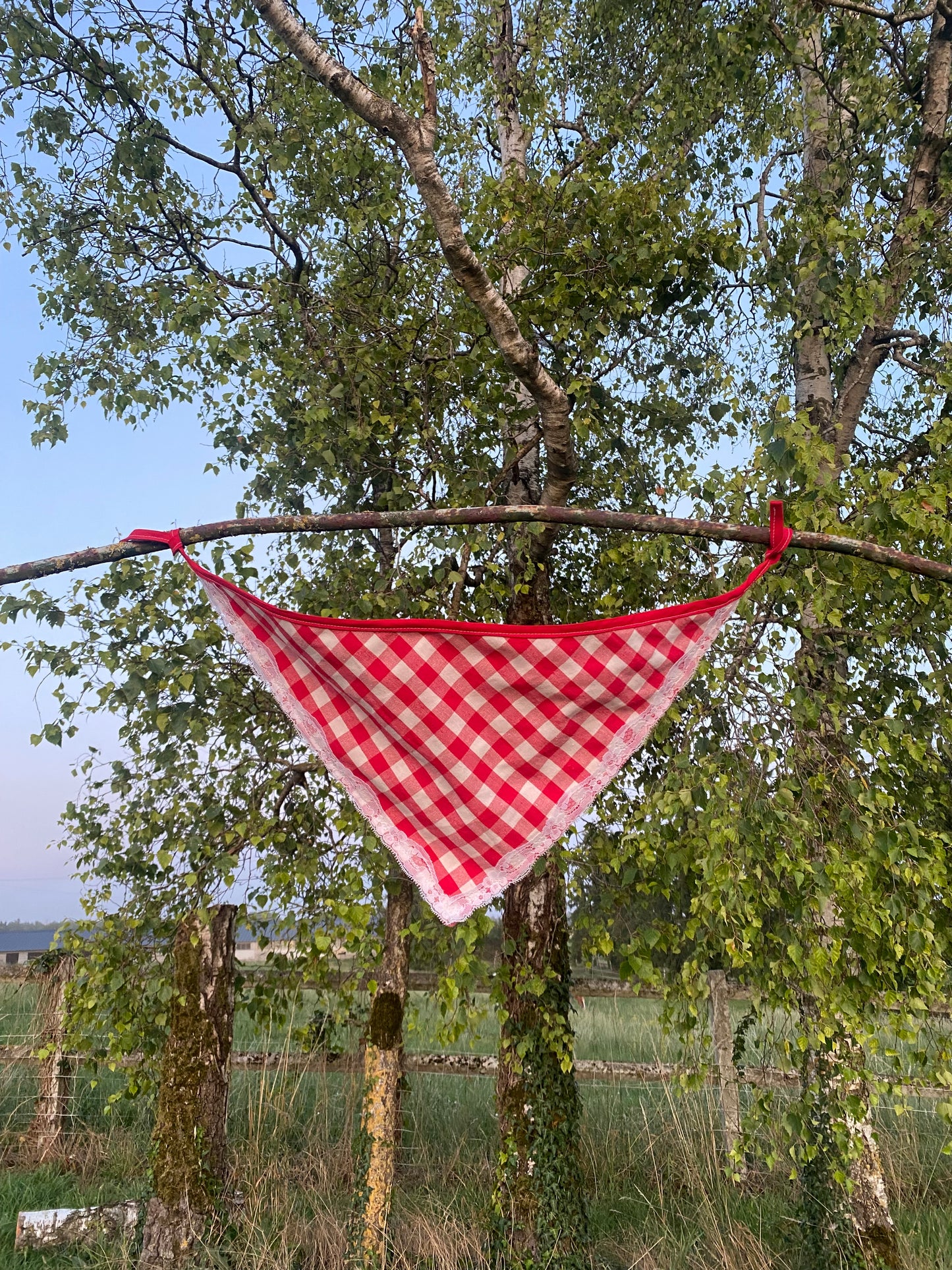 Bandana vichy pour les cheveux