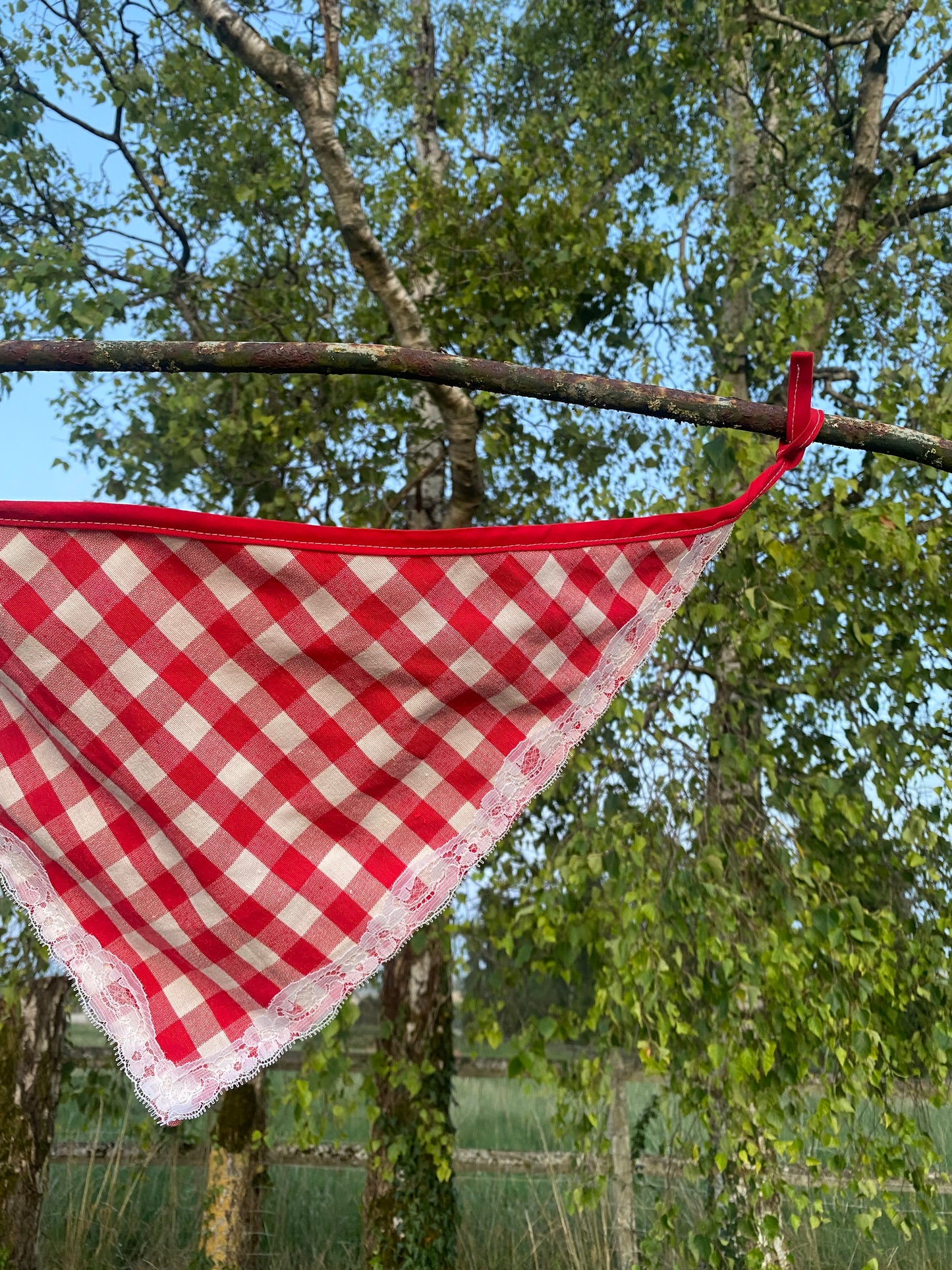 Bandana vichy pour les cheveux