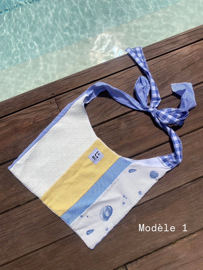 Sac de plage en patchwork