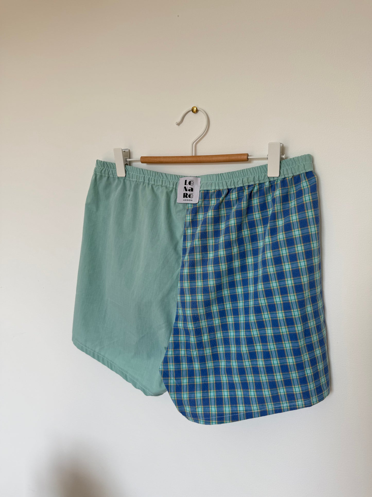 Caleçon Flâneur bleu/vert - taille M