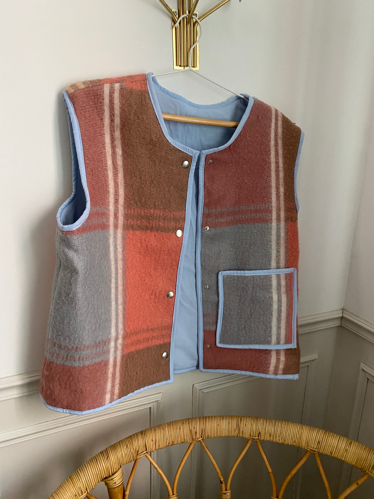 Veste sans manches Aurore rose