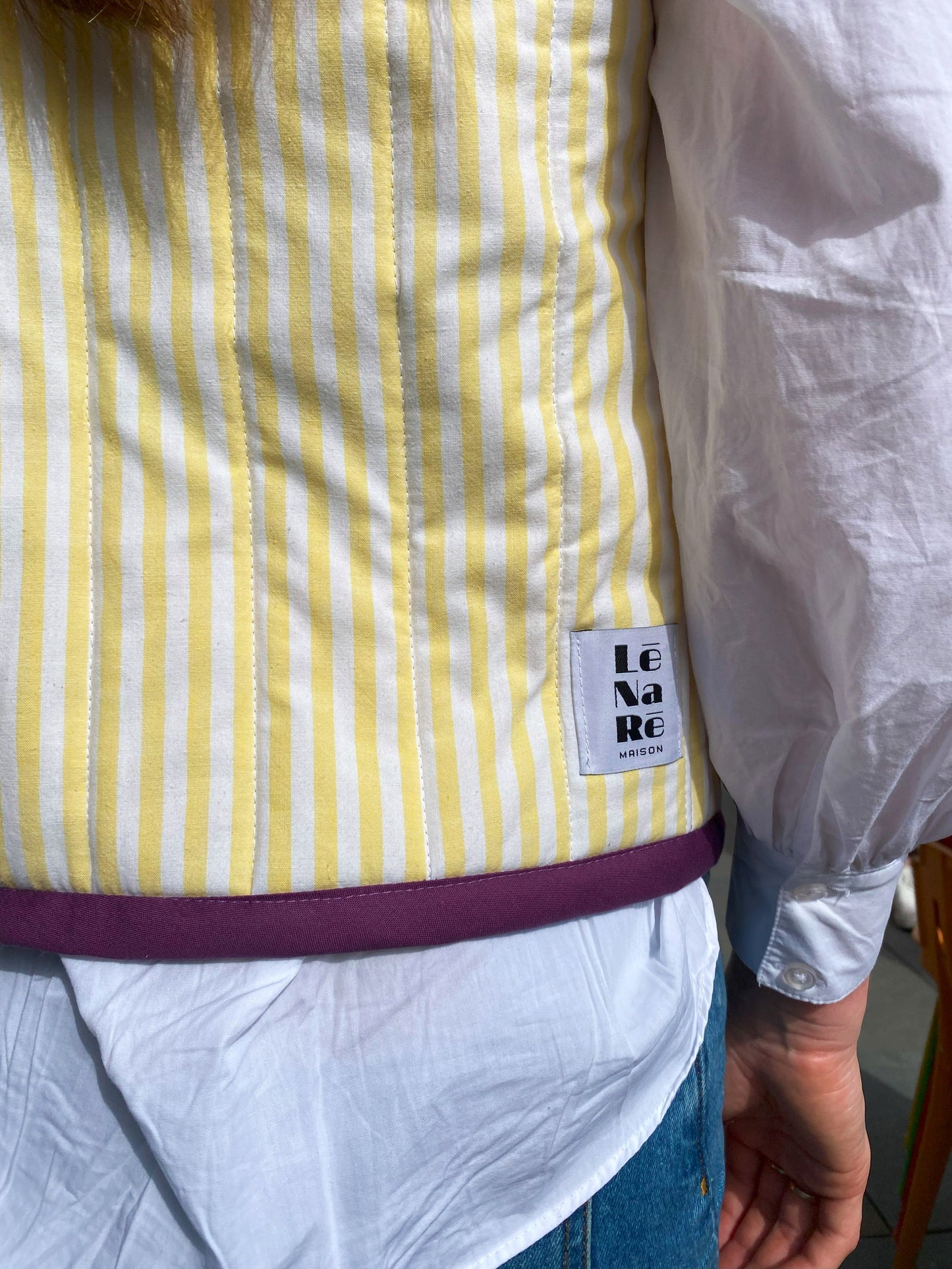 Veste sans manches marguerite