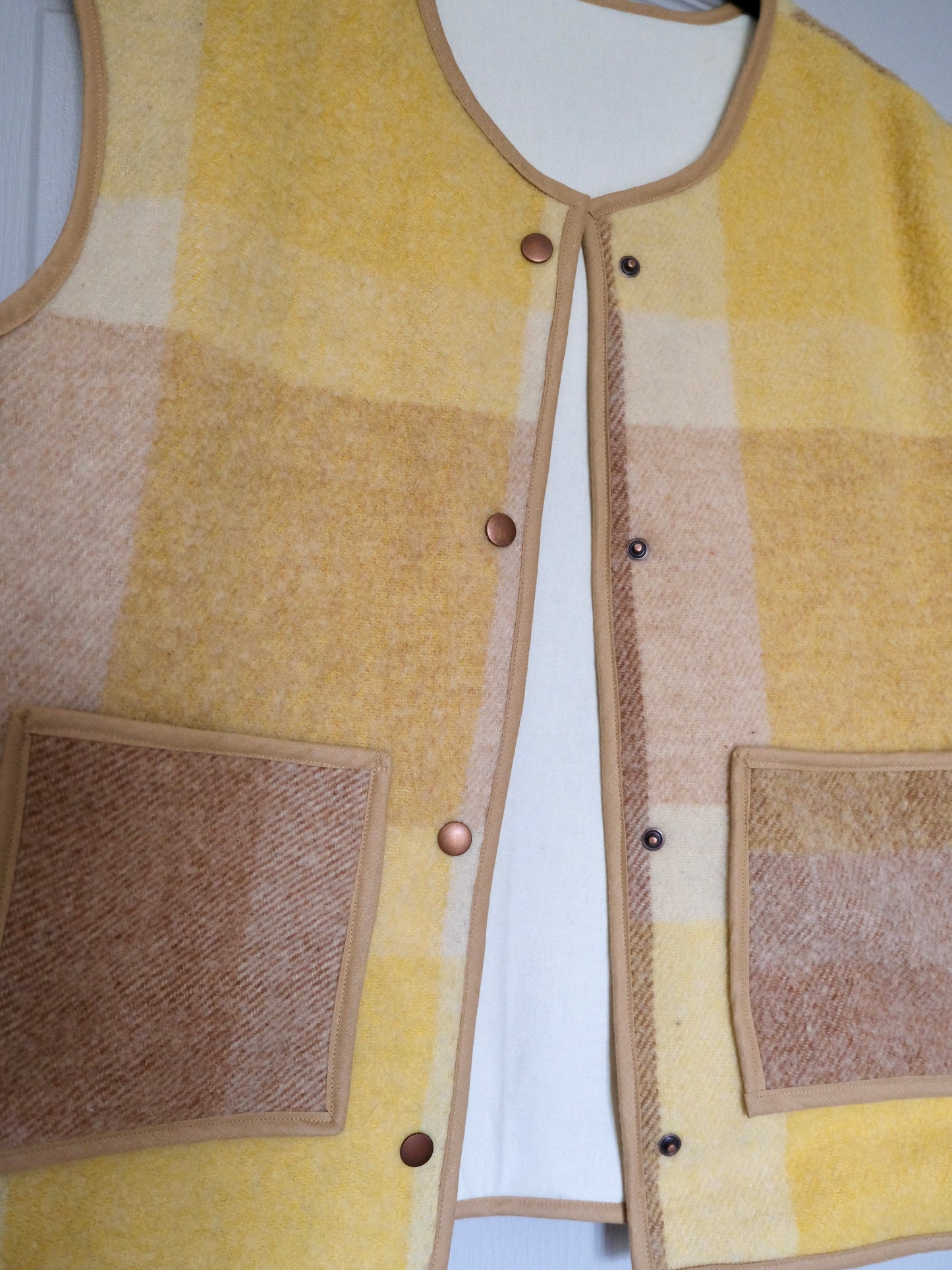 Veste sans manches Aurore jaune