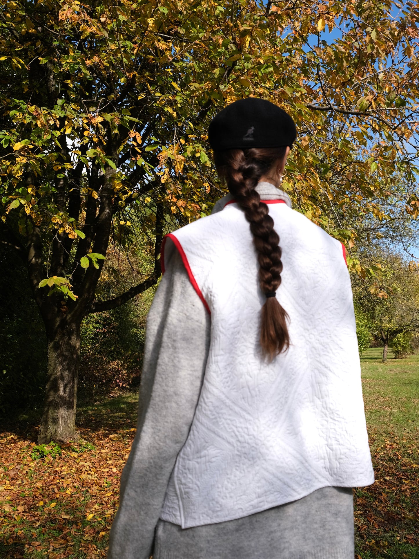 Veste sans manches Aurore blanche