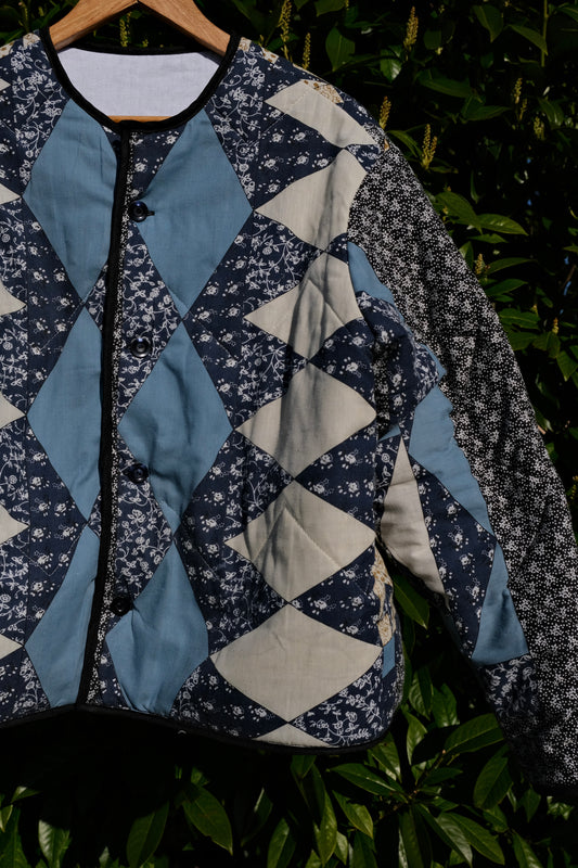 Veste patchwork soleil/lune
