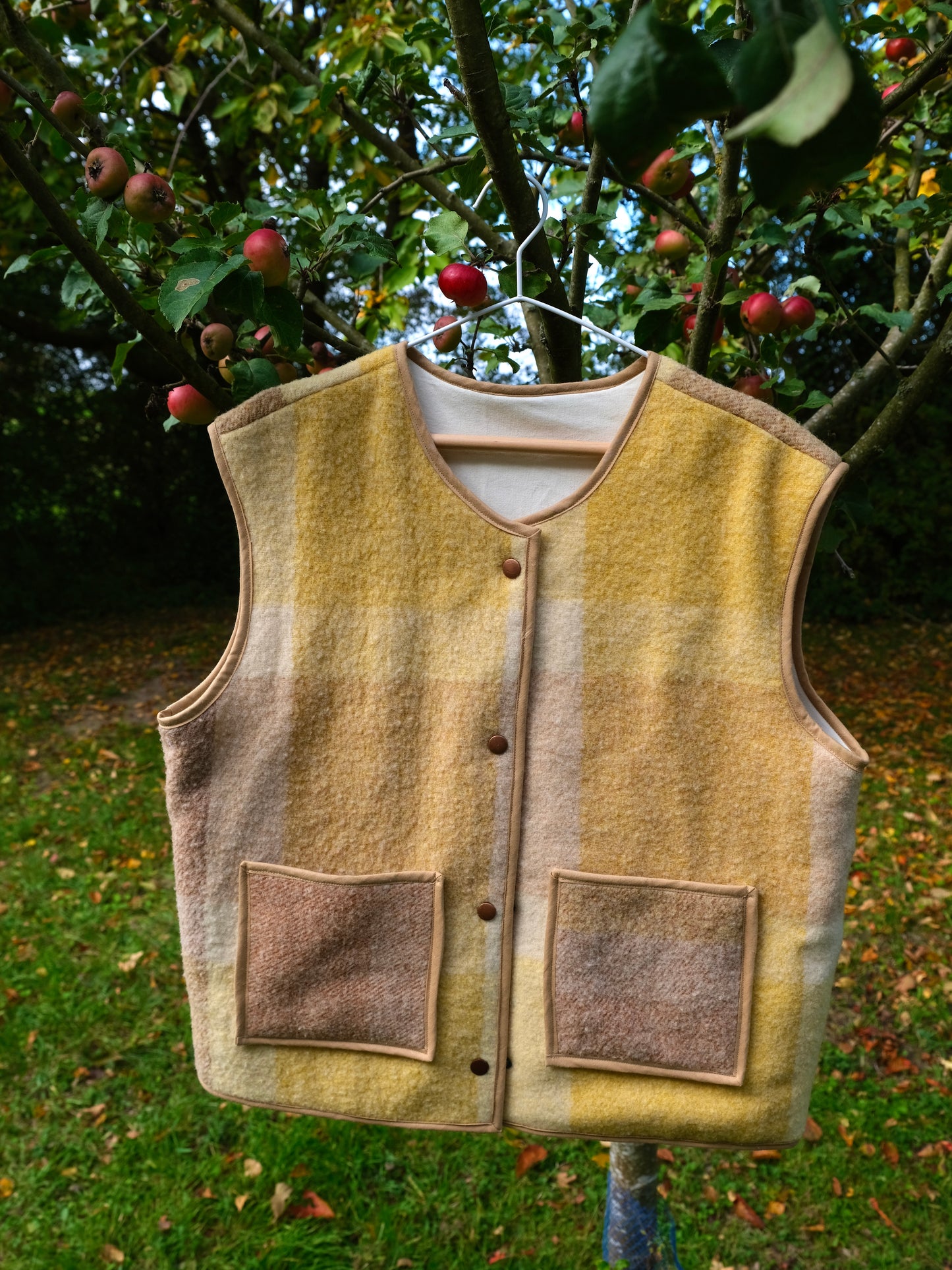 Veste sans manches Aurore jaune