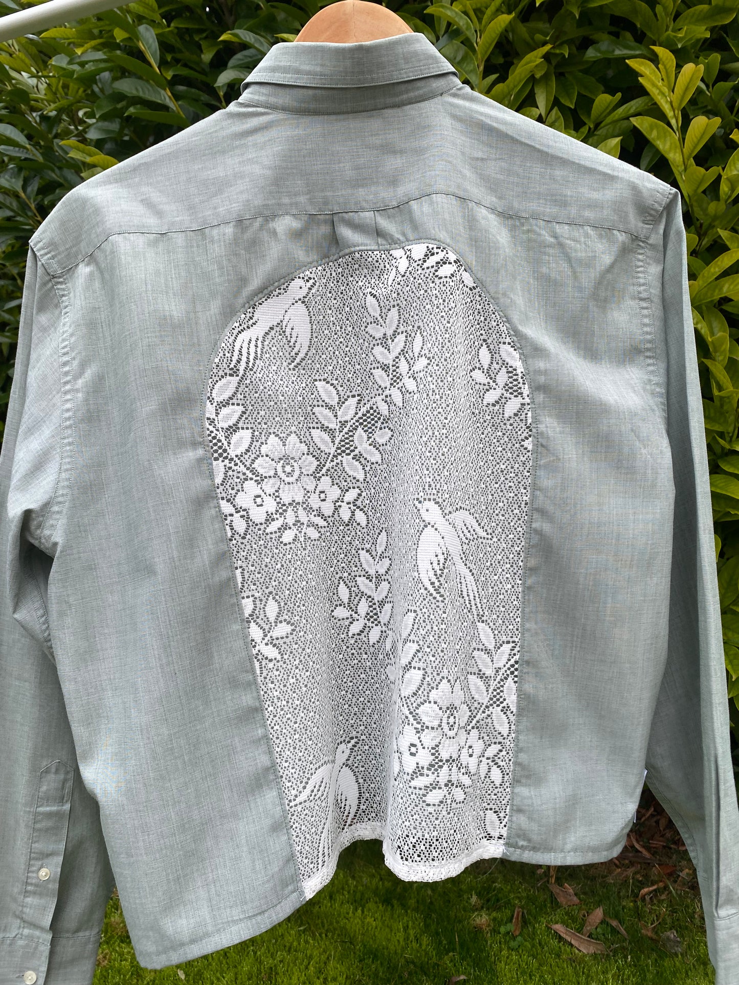 Chemise Frisson Gris/Vert