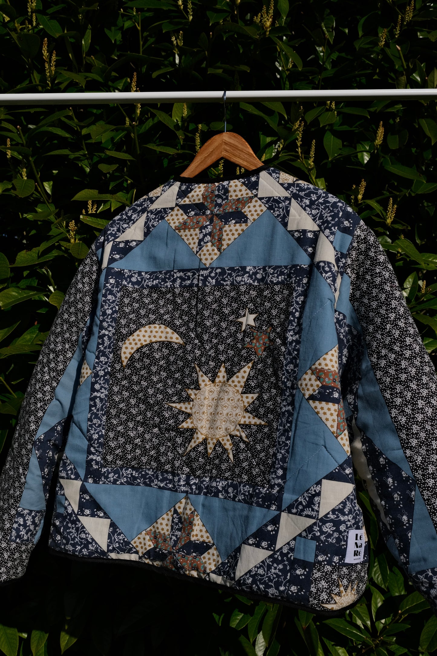 Veste patchwork soleil/lune