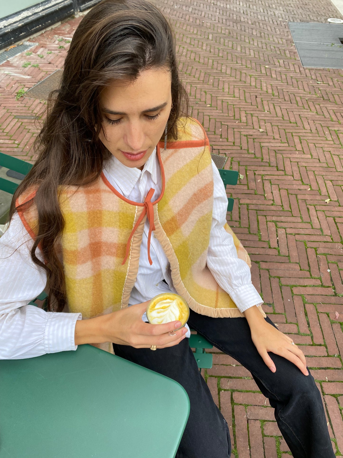 Veste sans manches Aurore à nouer