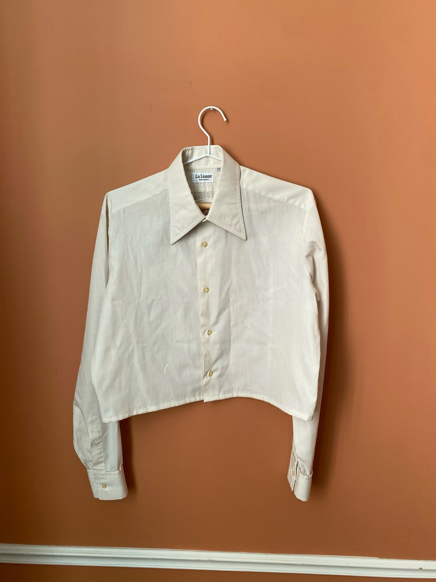 Chemise Frisson crème rayée