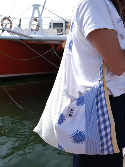 Sac de plage en patchwork