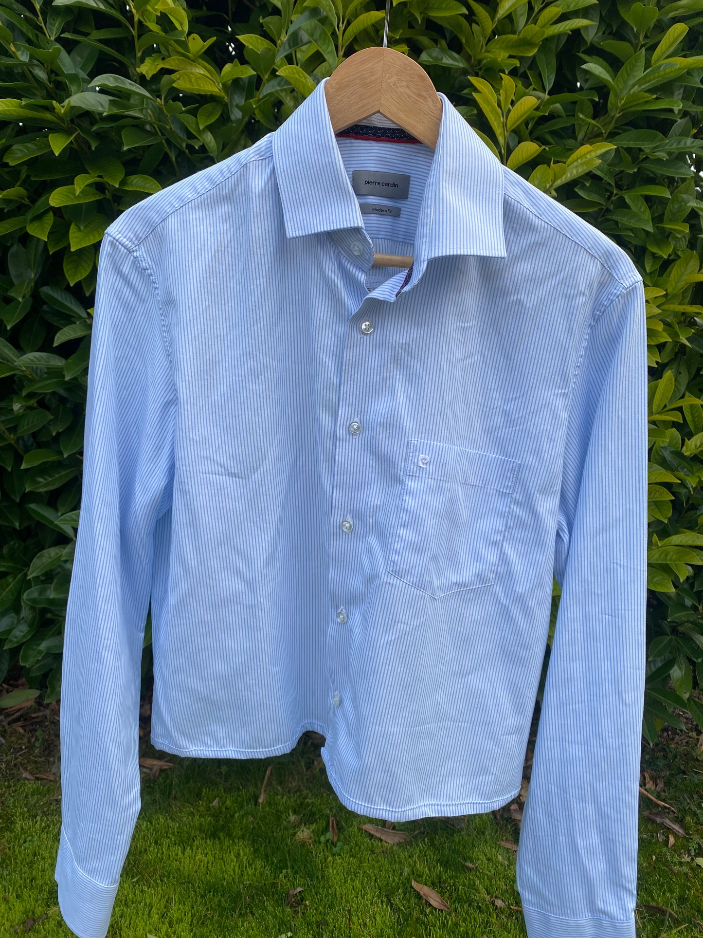 Chemise Frisson Blanche rayée de bleu