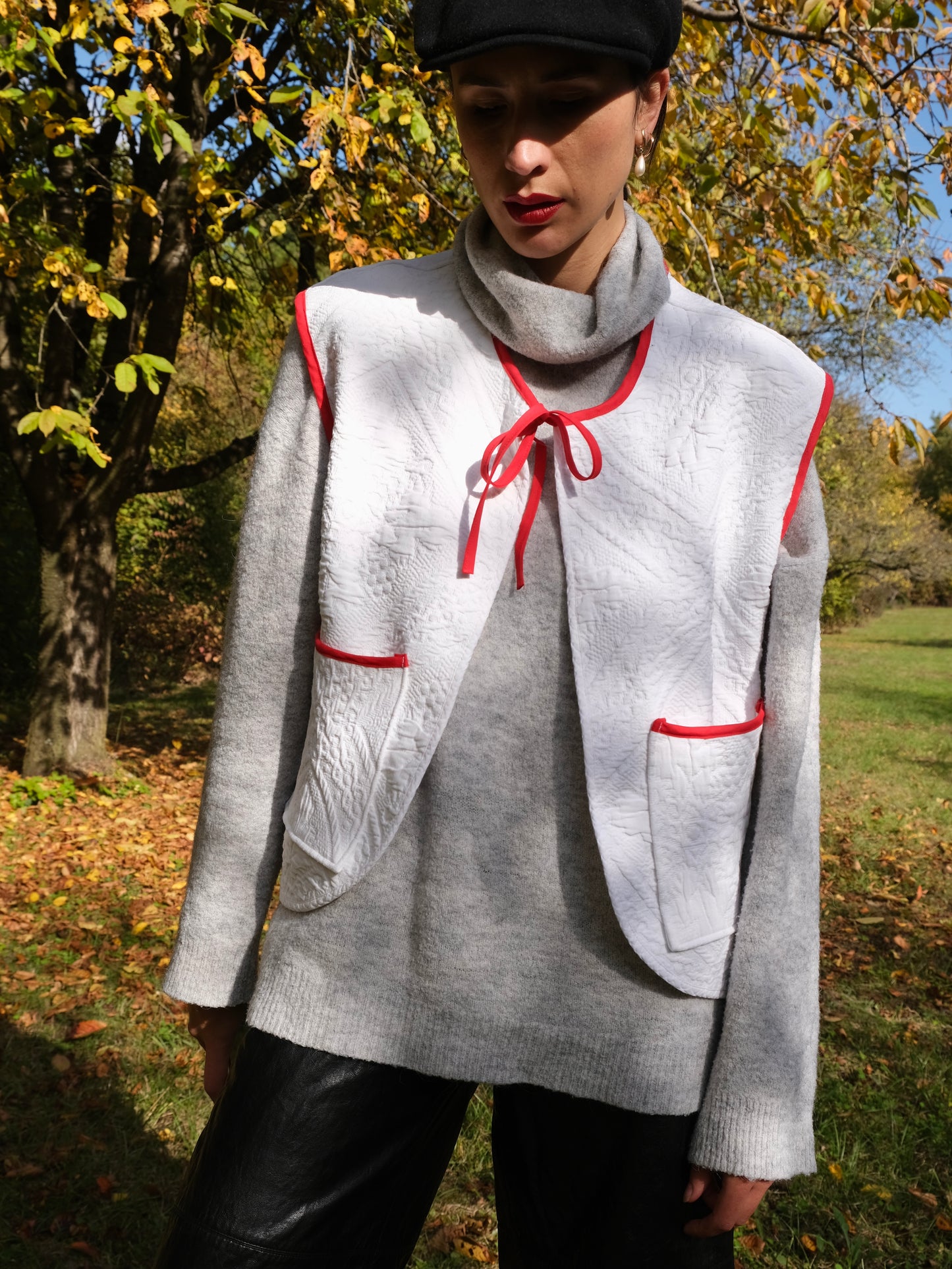 Veste sans manches Aurore blanche