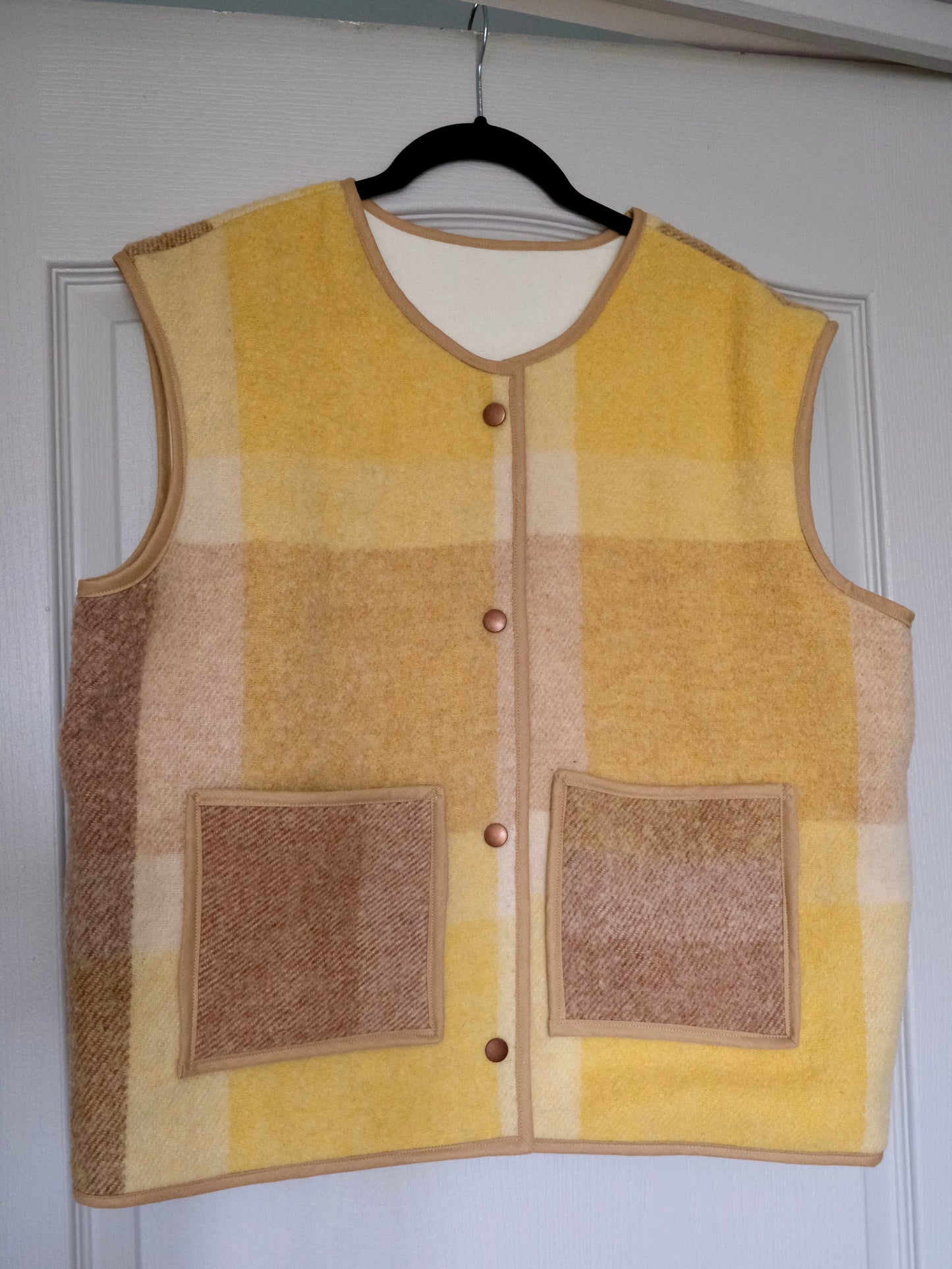 Veste sans manches Aurore jaune