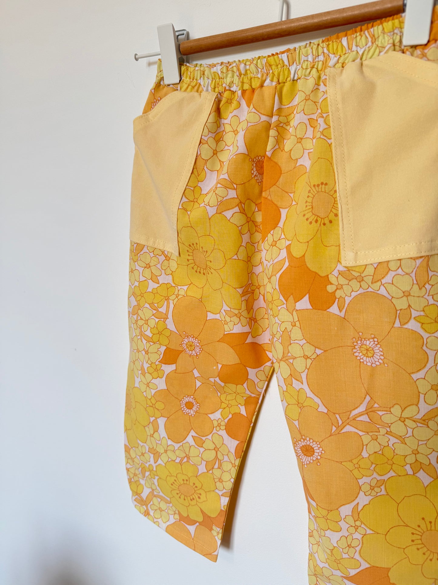 Pantalon ballon Polisson jaune fleuri - 2/4 ans
