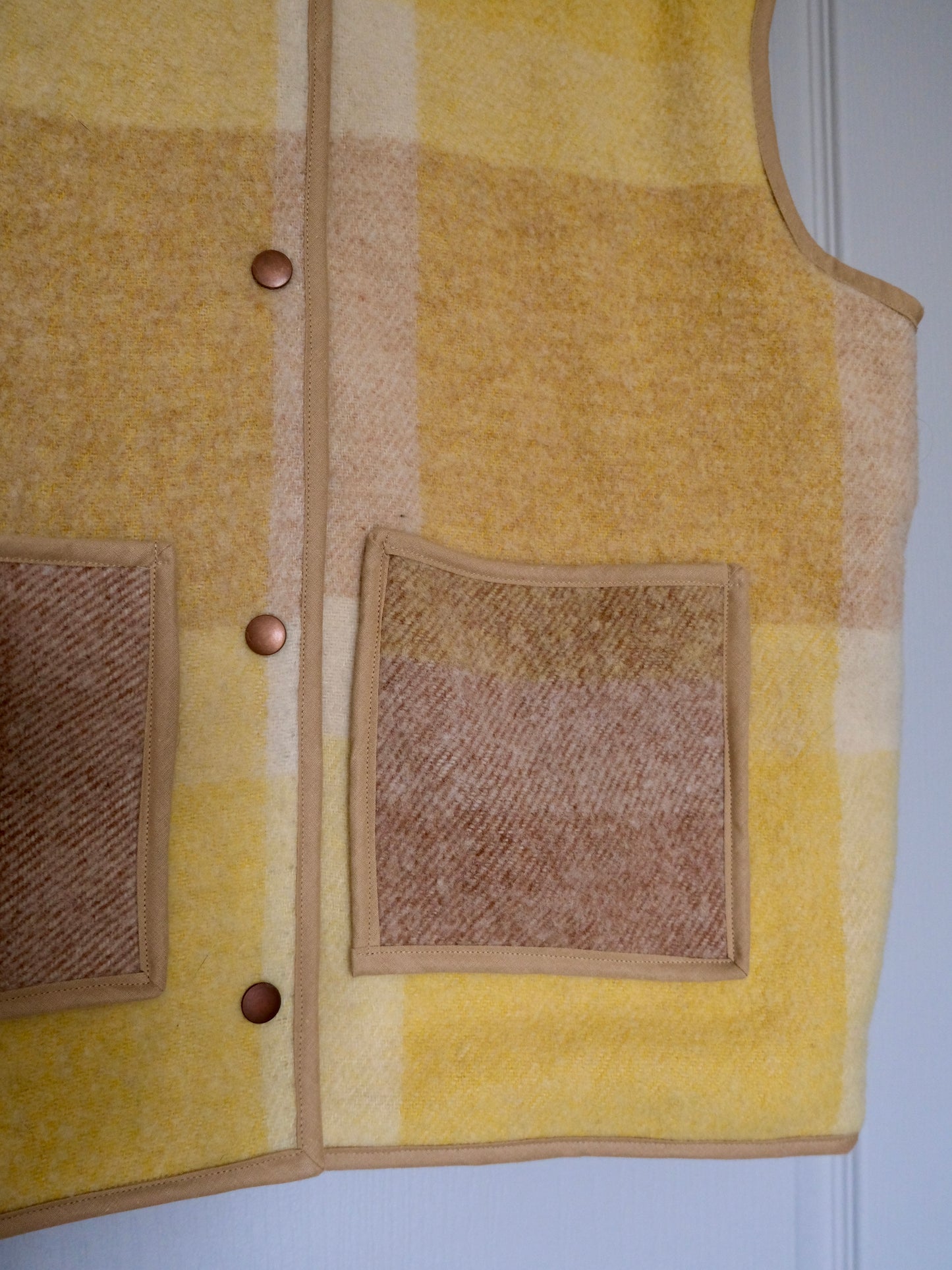 Veste sans manches Aurore jaune