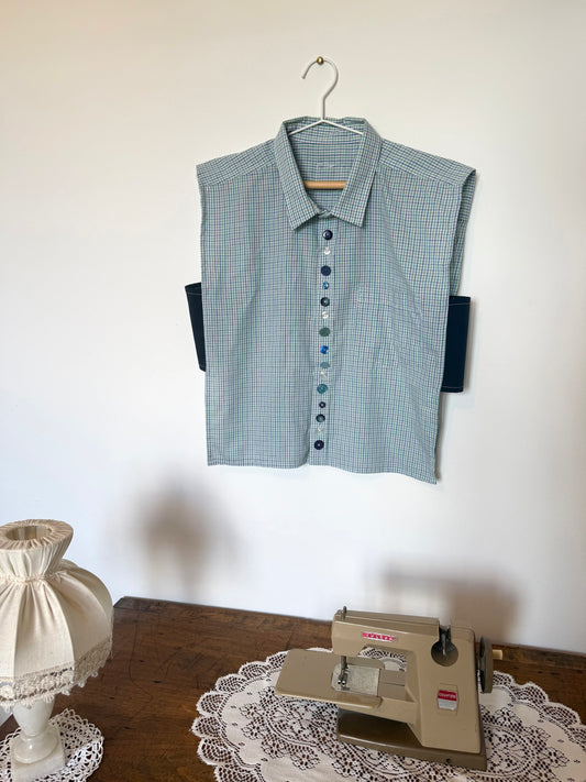 Top Désinvolte  bleu/vert - taille M/L