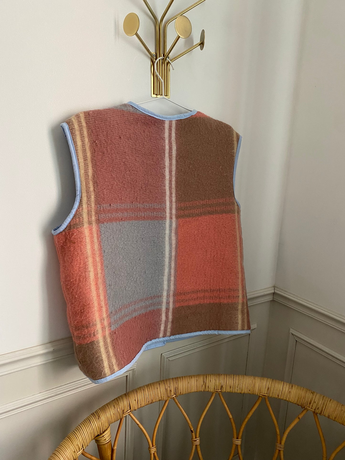 Veste sans manches Aurore rose