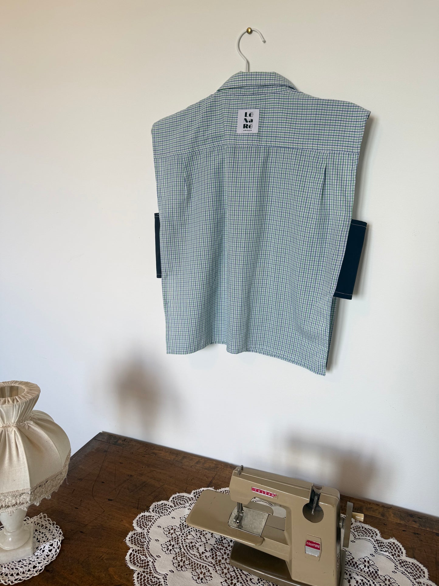 Top Désinvolte  bleu/vert - taille M/L