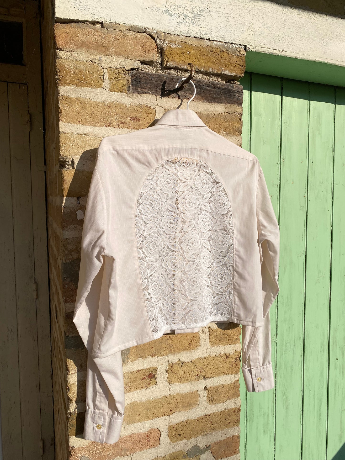 Chemise Frisson crème rayée
