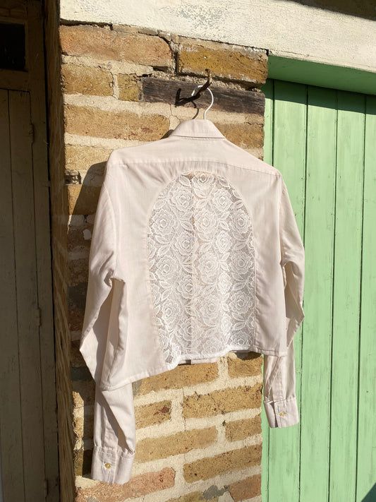 Chemise Frisson crème rayée