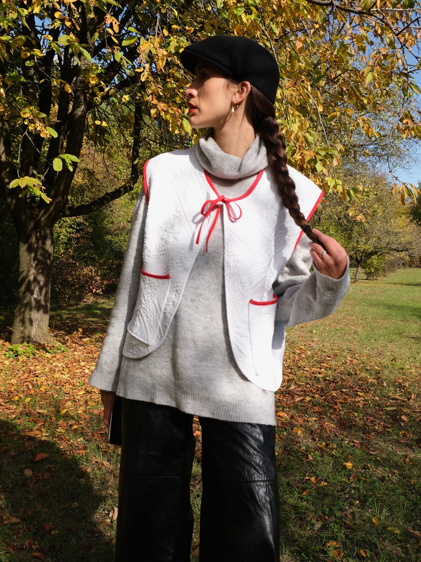 Veste sans manches Aurore blanche