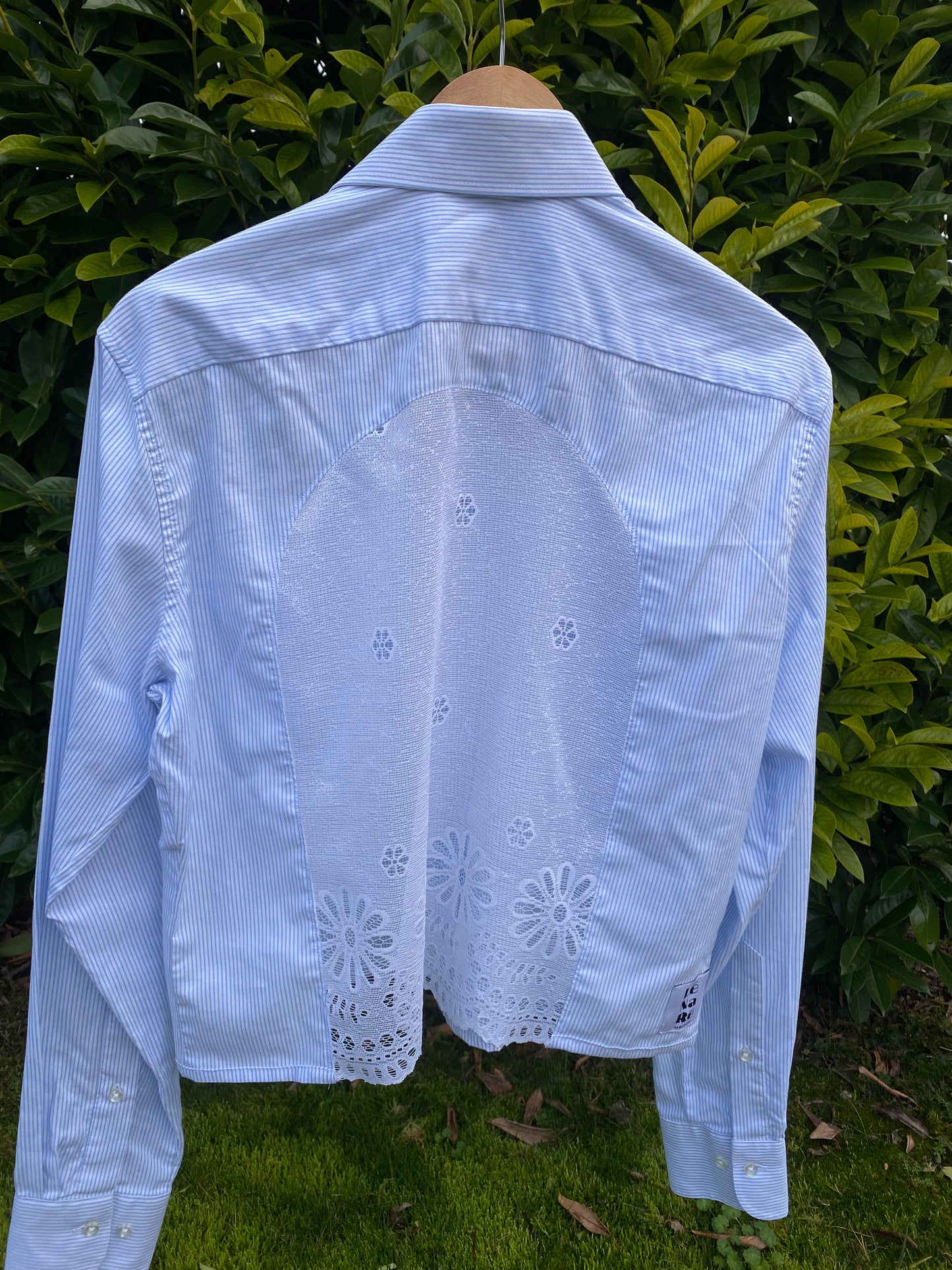 Chemise Frisson Blanche rayée de bleu