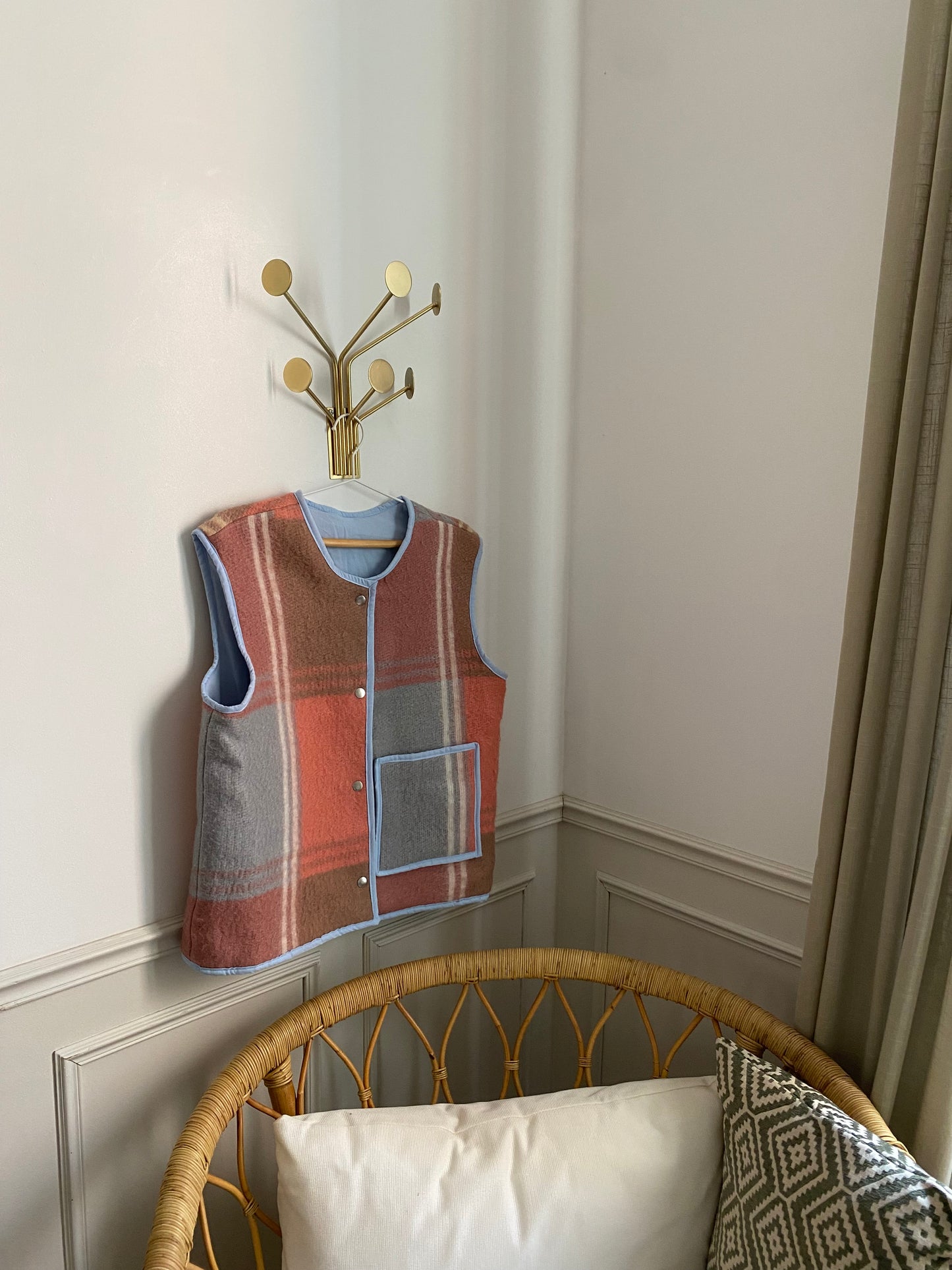 Veste sans manches Aurore rose